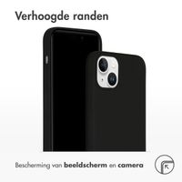 Accezz Liquid Silicone Backcover Apple iPhone 15 Plus - Zwart