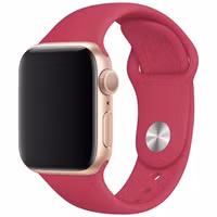 Apple Sport Band Apple Watch Series 1 t/m 9 / SE (38/40/41 mm) | Series 10 / 11 (42 mm) - Pomegranate