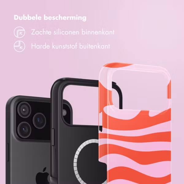 Selencia Vivid Backcover met MagSafe Apple iPhone 17 Pro - Dream Swirl Pink