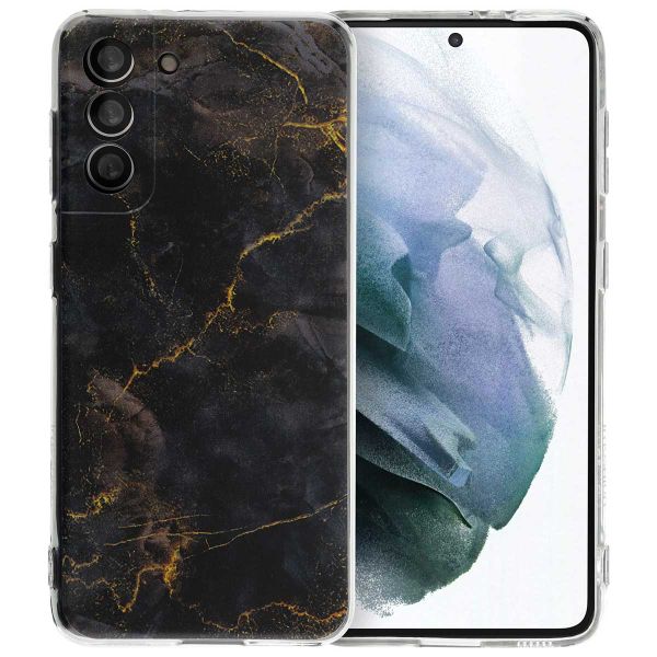 imoshion Design hoesje Samsung Galaxy S21 - Black Marble