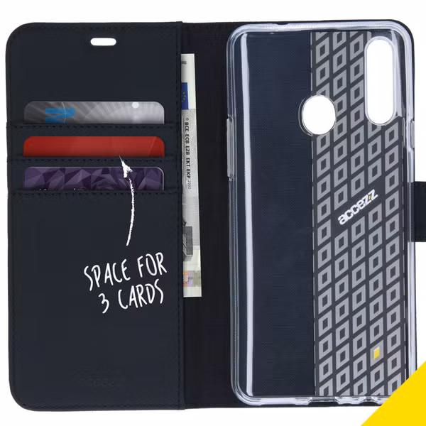 Accezz Wallet Softcase Bookcase Samsung Galaxy A20s - Zwart
