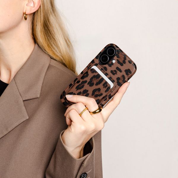 Selencia Sabi Pashouder met MagSafe - Mocha Brown