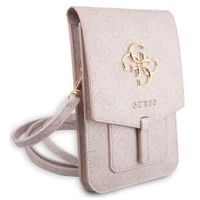 Guess Crossbody Telefoontasje - Smartphone schoudertasje met riem 4G Logo - Rose