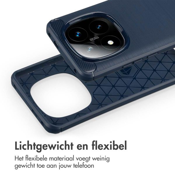 imoshion Brushed Backcover Xiaomi Redmi Note 14 Pro Plus (5G) - Donkerblauw