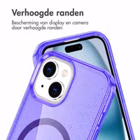 imoshion Sparkle Backcover met MagSafe Apple iPhone 15 - Glitter Paars