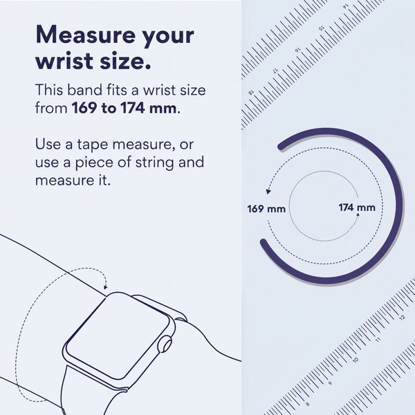 Apple Silicone Solo Loop Apple Watch | 38/40/41/42 mm - Size 7 - Eucalyptus