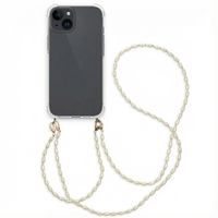 imoshion Backcover met koord + armband - Parels Apple iPhone 15 - Transparant