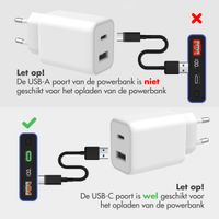 imoshion Ultra Series Aluminium Powerbank 10.000 mAh - Quick Charge en Power Delivery - Cobalt Blue