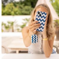 Selencia Vivid Backcover met MagSafe Apple iPhone 15 Pro - Wave Vibes Classic Blue