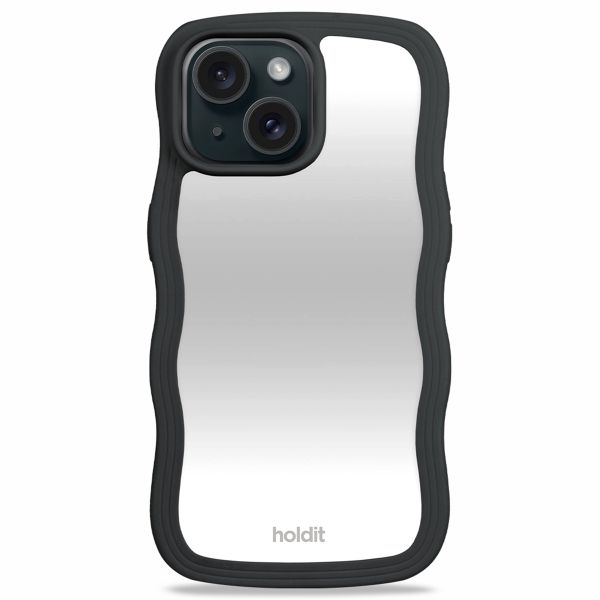 Holdit Wavy Case iPhone 13/14/15 - Black / Mirror