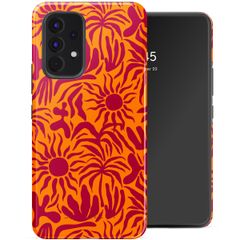 Selencia Vivid Tough Backcover Samsung Galaxy A53 - Tropical Vibes Apricot