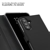 Selencia Echt Leren Bookcase Samsung Galaxy A27 (5G) - Zwart