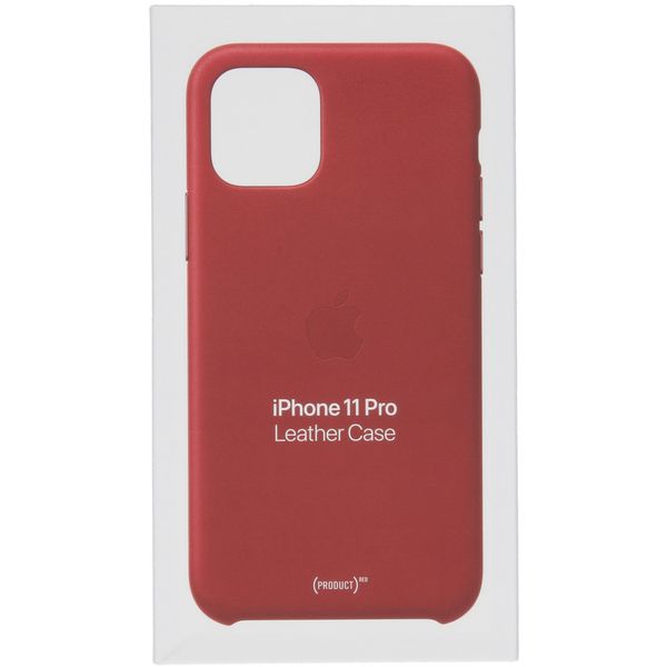 Apple Leather Backcover iPhone 11 Pro - Red