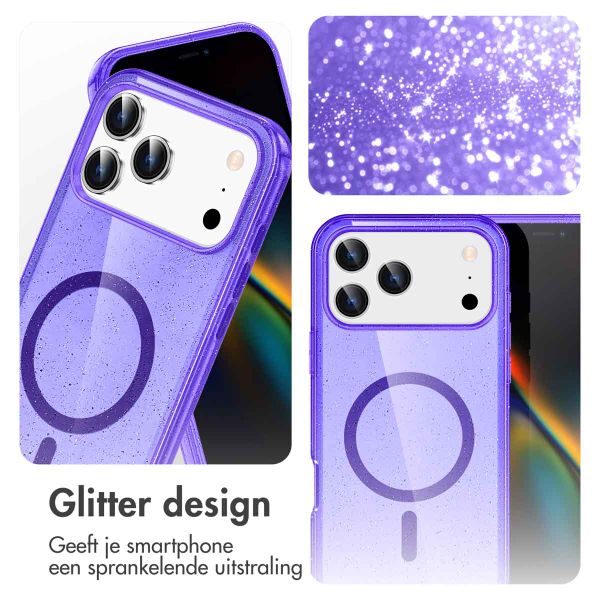 imoshion Sparkle Backcover met MagSafe Apple iPhone 17 Pro - Paars
