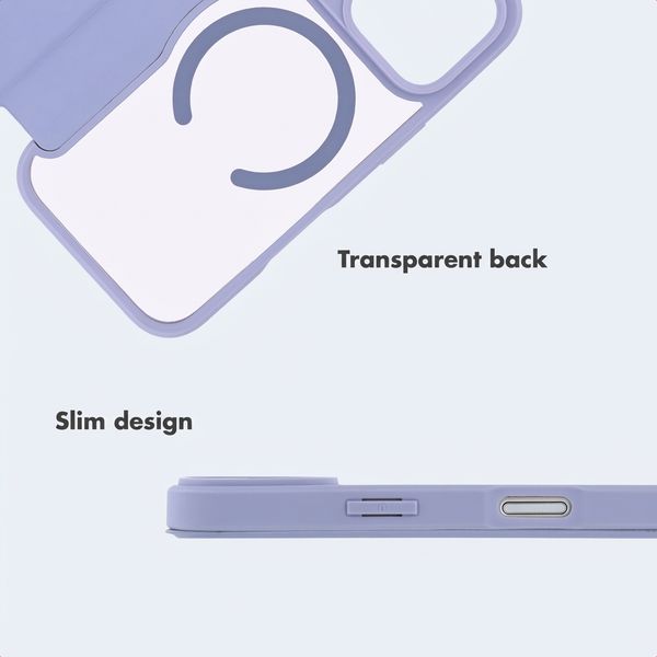 imoshion Transparent Bookcase with MagSafe Apple iPhone 17 Pro Max - Lilac
