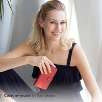 Selencia Genuine Leather Book Case Apple iPhone 17 Pro Max - Red