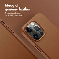 Accezz Leather Back Cover with MagSafe Apple iPhone 13 Pro - Sienna Brown
