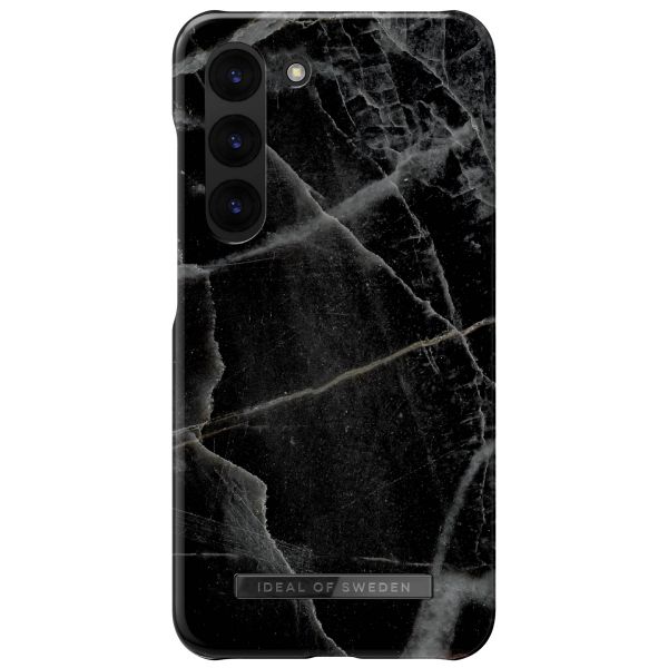 iDeal of Sweden Fashion Backcover Samsung Galaxy S23 Plus - Black Thunder Marble