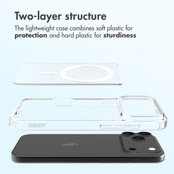 Accezz Xtreme Impact Back Cover with MagSafe Apple iPhone 17 Pro Max - Transparent