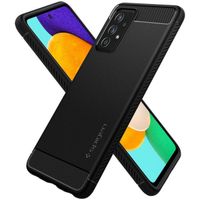 Spigen Rugged Armor Backcover Samsung Galaxy A52(s) (5G/4G) - Zwart