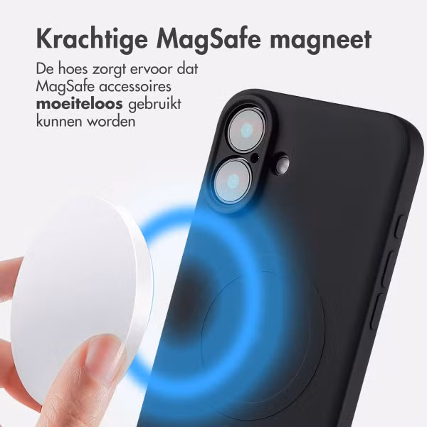 imoshion Color Backcover met MagSafe Apple iPhone 16 Plus - Zwart