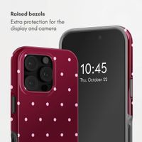 Selencia Vivid Back Cover with MagSafe Apple iPhone 16 Pro - Happy Dots Burgundy