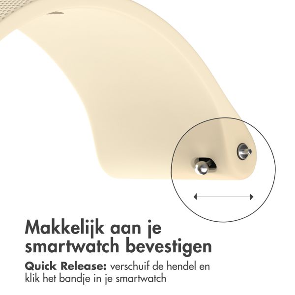 imoshion Siliconen sportbandje met gesp - Universeel 22 mm aansluiting - Beige