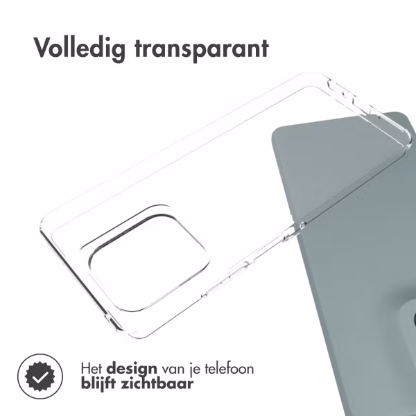 Accezz Clear Backcover Motorola Moto G56 - Transparant