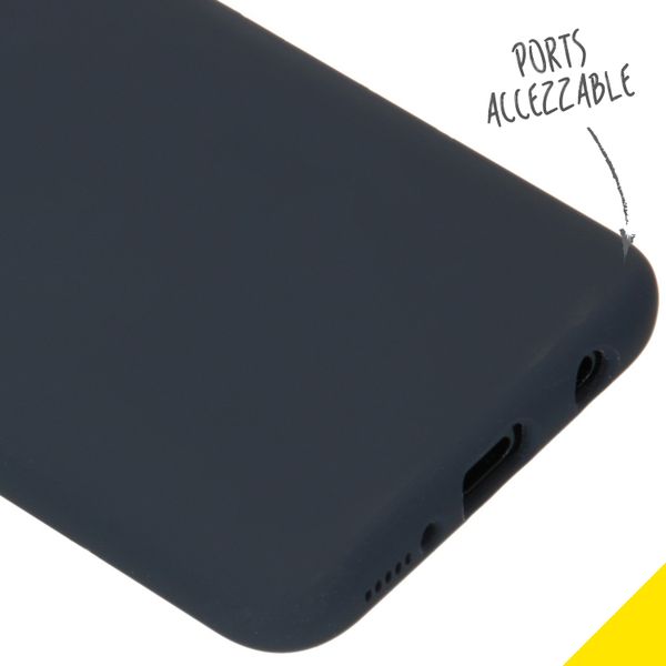 Accezz Liquid Silicone Backcover Samsung Galaxy A40 - Blauw