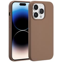 Accezz Liquid Silicone Case with MagSafe Apple iPhone 14 Pro - Light Brown