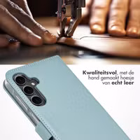 Selencia Echt Leren Bookcase Samsung Galaxy A16 - Air Blue