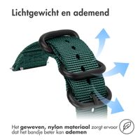 imoshion Rugged Nylon bandje  - Universeel 22 mm aansluiting - Donkergroen