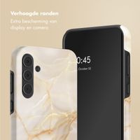 Selencia Vivid Tough Backcover Samsung Galaxy A55 - Golden Beige Marble