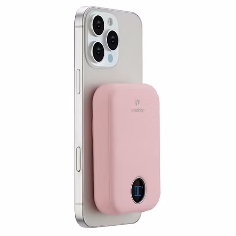 imoshion Magnetic Powerbank 10.000 mAh - Draadloze powerbank - Quick Charge en Power Delivery - Roze