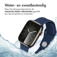 imoshion Siliconen geweven bandje Apple Watch Series 1 t/m 10 / SE / Ultra (2) (44/45/46/49 mm) - Donkerblauw