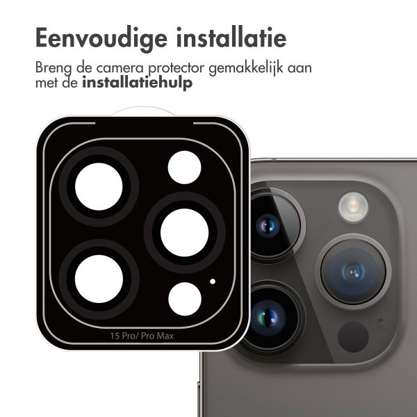 imoshion 2 Pack Camera lens protector Apple iPhone 15 Pro / 15 Pro Max - Zwart