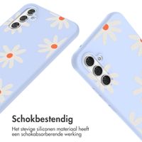 imoshion Siliconen design hoesje met koord Samsung Galaxy A54 (5G) - Lila Flower Distance