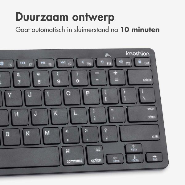 imoshion Wireless Bluetooth Keyboard - Draadloos toetsenbord - QWERTY - Zwart