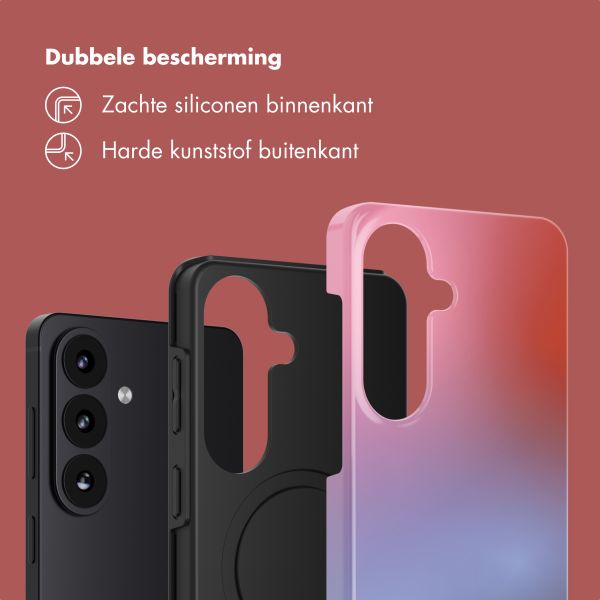 Selencia Vivid Backcover met MagSafe Samsung Galaxy S26 FE - Gradient Soft Blush