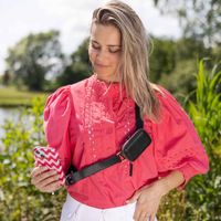 Selencia Telefoonkoord met Klein Tasje - Midnight Black