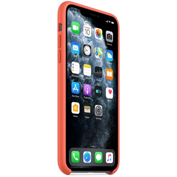 Apple Silicone Backcover Apple iPhone 11 Pro Max - Clementine Orange