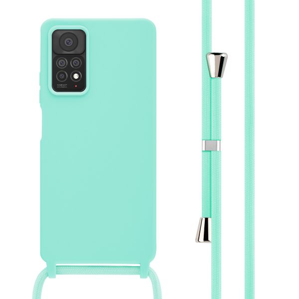 imoshion Siliconen hoesje met koord Xiaomi Redmi Note 11 Pro - Mintgroen