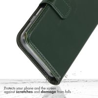 Selencia Genuine Leather Book Case Samsung Galaxy S26 Plus - Green