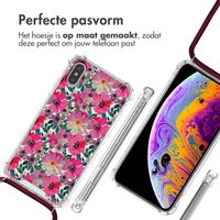 imoshion Design hoesje met koord iPhone Xs / X - Flower Water