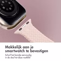 imoshion Siliconen geweven bandje Apple Watch Series 1 t/m 9 / SE (38/40/41 mm) | Series 10 (42 mm) - Roze