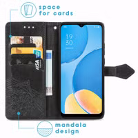 imoshion Mandala Bookcase Oppo A15 - Zwart