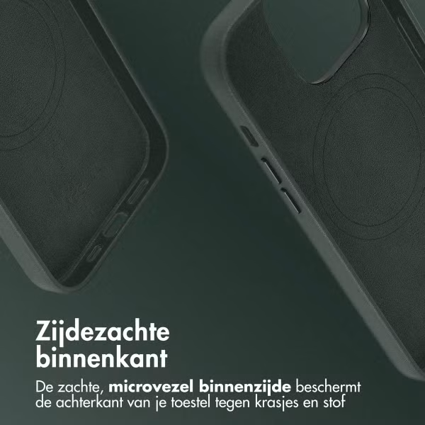 Accezz MagSafe Leather Backcover Apple iPhone 14 Pro - Cedar Green