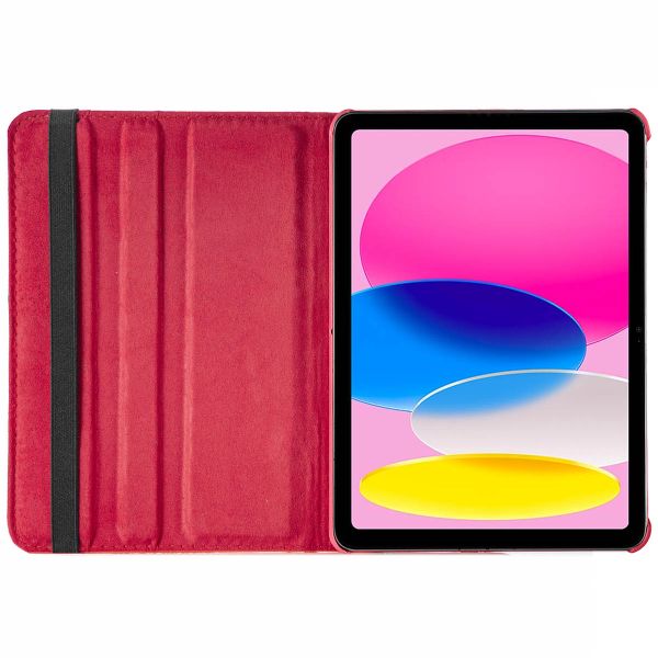 imoshion 360° draaibare Bookcase iPad 10 (2022) 10.9 inch - Rood