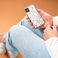 imoshion Design hoesje Huawei P30 Lite - Grafisch Koper / Wit