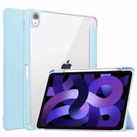 imoshion Trifold Hardcase Bookcase Apple iPad Air 11 inch (2025) M3 / (2024) M2 / Air 5 (2022) / Air 4 (2020) - Lichtblauw